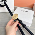 CELINE 26S TRIOMPHE BELT 13MM IN CALFSKIN