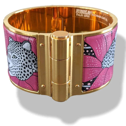 PINK PANTHERE HINGED BRACELET 36MM