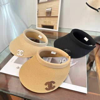 CHANEL STRAW VISOR HAT 169534