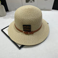 MIUMIU 26S WOVEN STRAW HAT IN BEIGE 343699