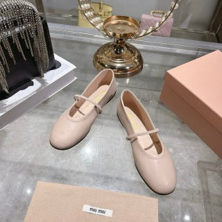 MIUMIU 26S CLOSED-BACK SANDALS IN LIGHT PINK CALFSKIN