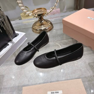 MIUMIU 26S CLOSED-BACK SANDALS IN BLACK CALFSKIN