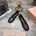 MIUMIU 26S CLOSED-BACK SANDALS IN BLACK CALFSKIN