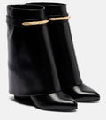 GIVENCHY SHARK BOOTS IN BLACK CALFSKIN GHW