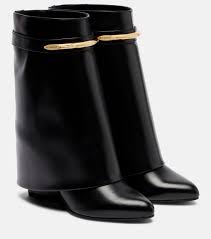 GIVENCHY SHARK BOOTS IN BLACK CALFSKIN GHW