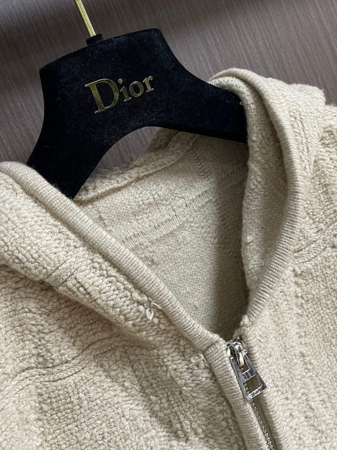 DIOR 26S KNITTED HOODED SWEATER 1007