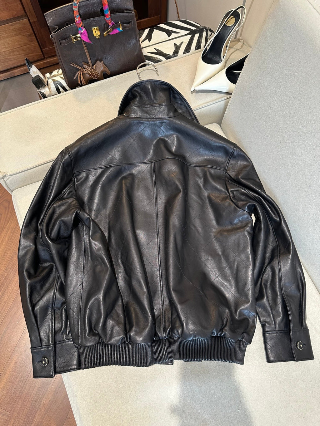 CHANEL 26S RETRO LEATHER JACKET 1287