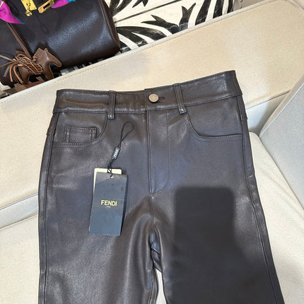 FENDI 26S STRETCH LEATHER PANTS 287