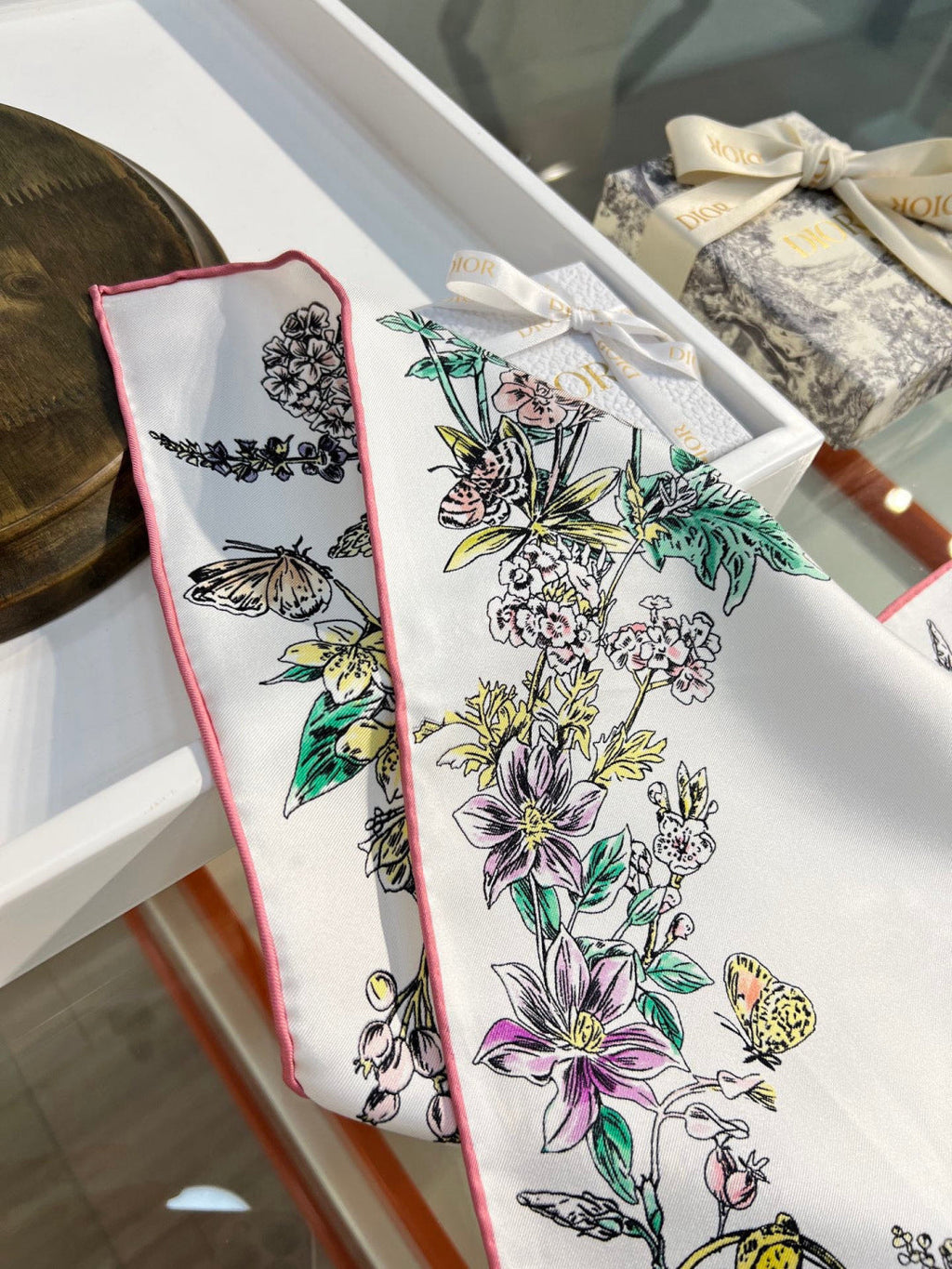 DIOR 26S SCARF 90CM IN SILK 293853