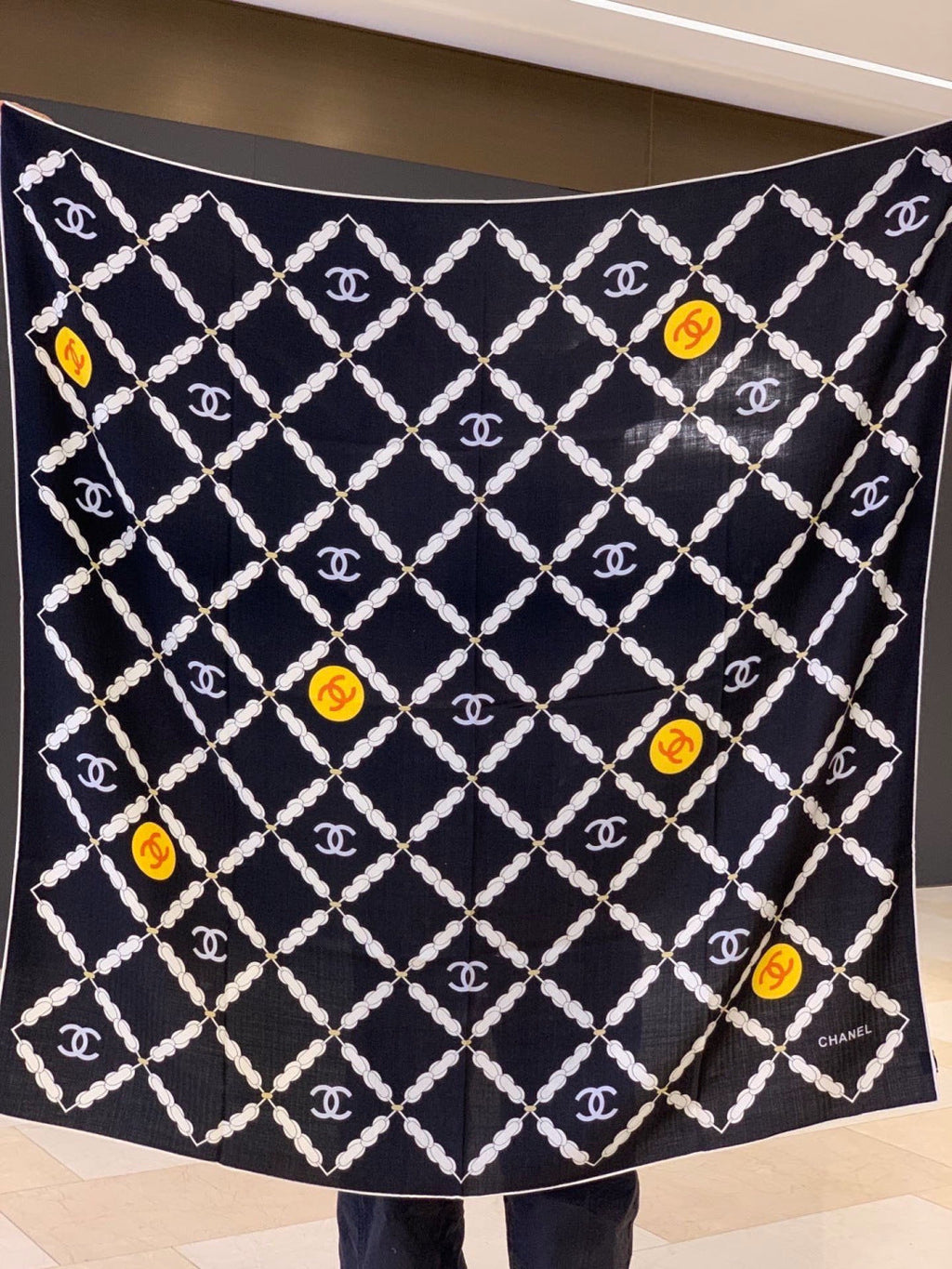CHANEL 26S SCARF 135 IN CASHMERE AND SILK 306126