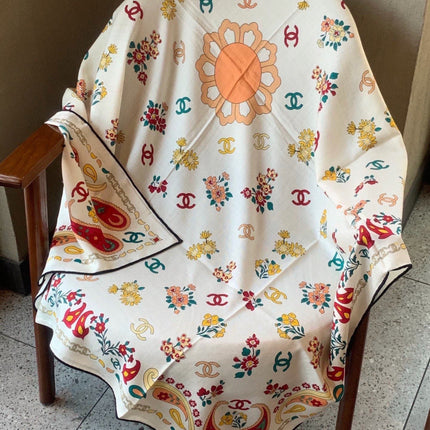 CHANEL 26S SCARF 135 IN CASHMERE AND SILK 306130
