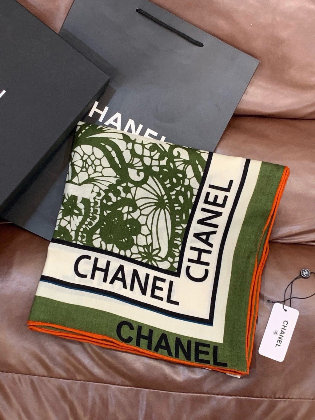CHANEL 26S SCARF 135 IN CASHMERE AND SILK 306133