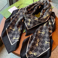 GUCCI 26S SCARF 135 IN CASHMERE AND SILK 307257