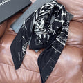 CHANEL 26S SCARF 135 IN CASHMERE AND SILK 309306