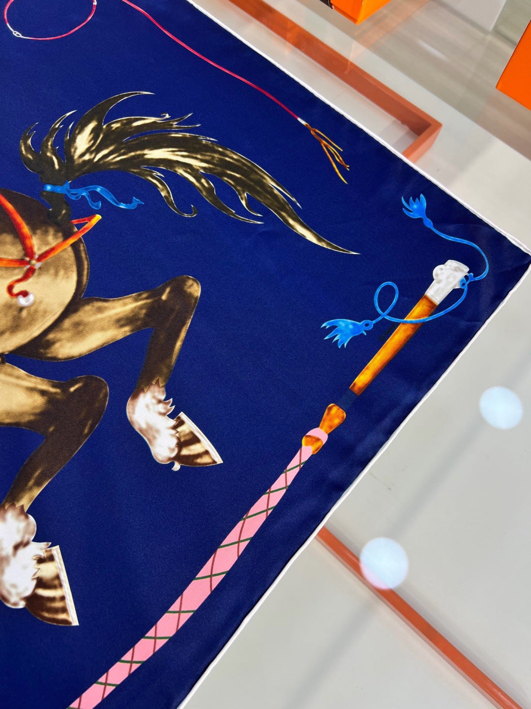 HERMES 26S PRINTED SQUARE SCARF 88 IN SILK 309925