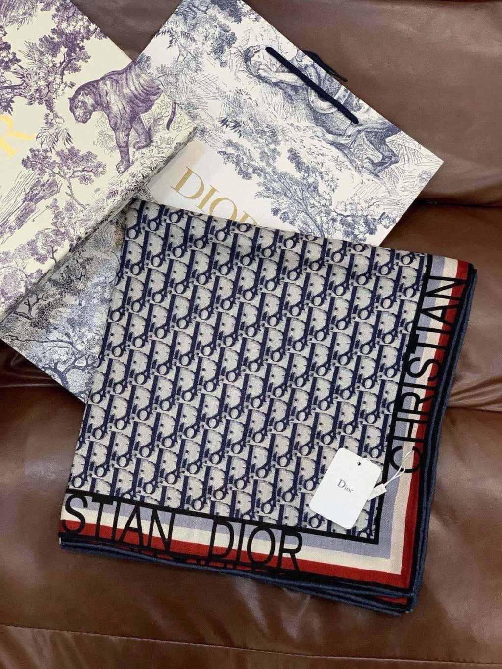 DIOR 26S SCARF 140CM IN CASHMERE SILK 311938