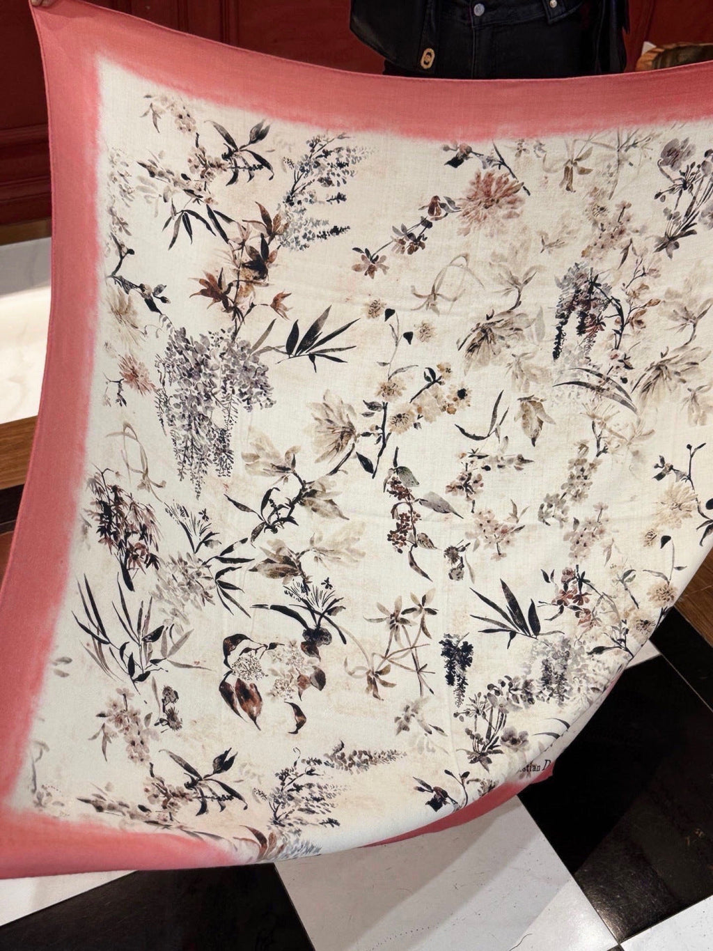 DIOR 26S SCARF 140CM IN CASHMERE SILK 311969