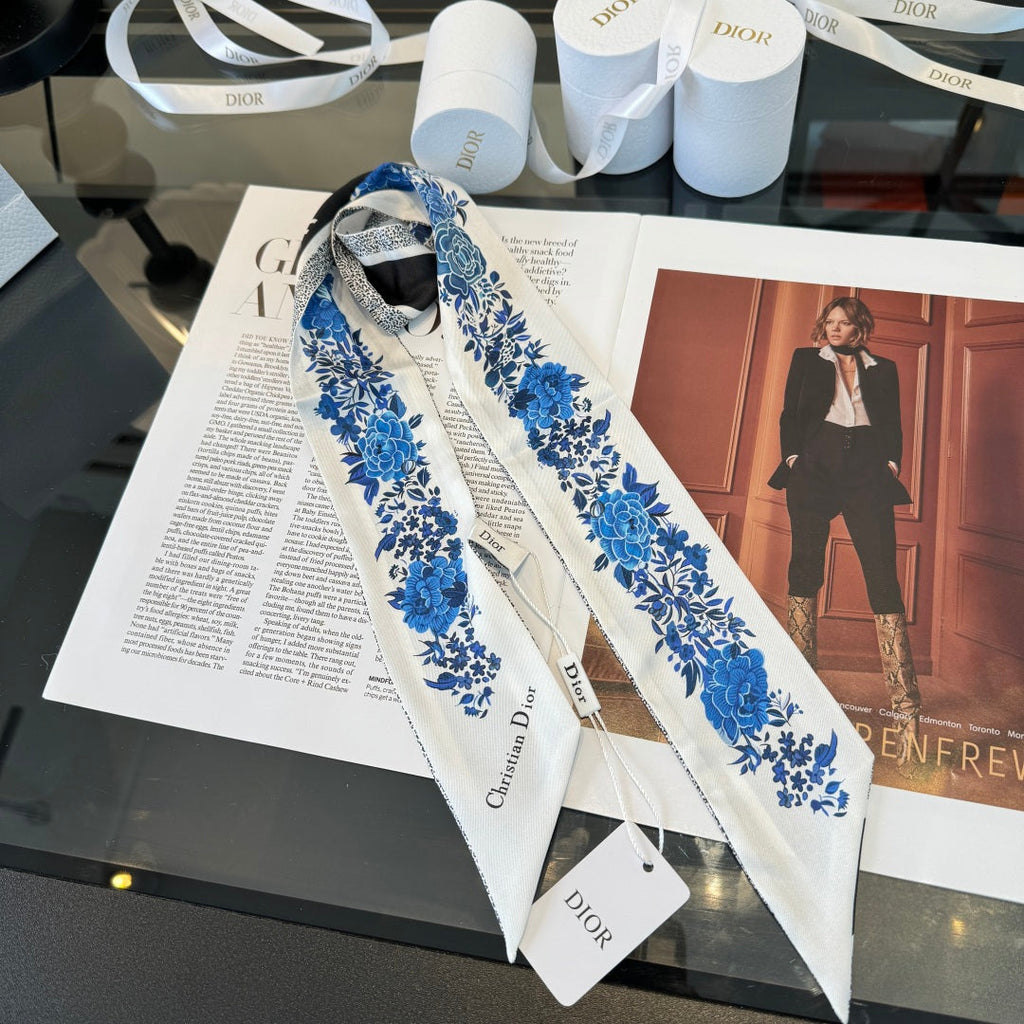 DIOR 26S SCARF 100CM IN SILK 280954