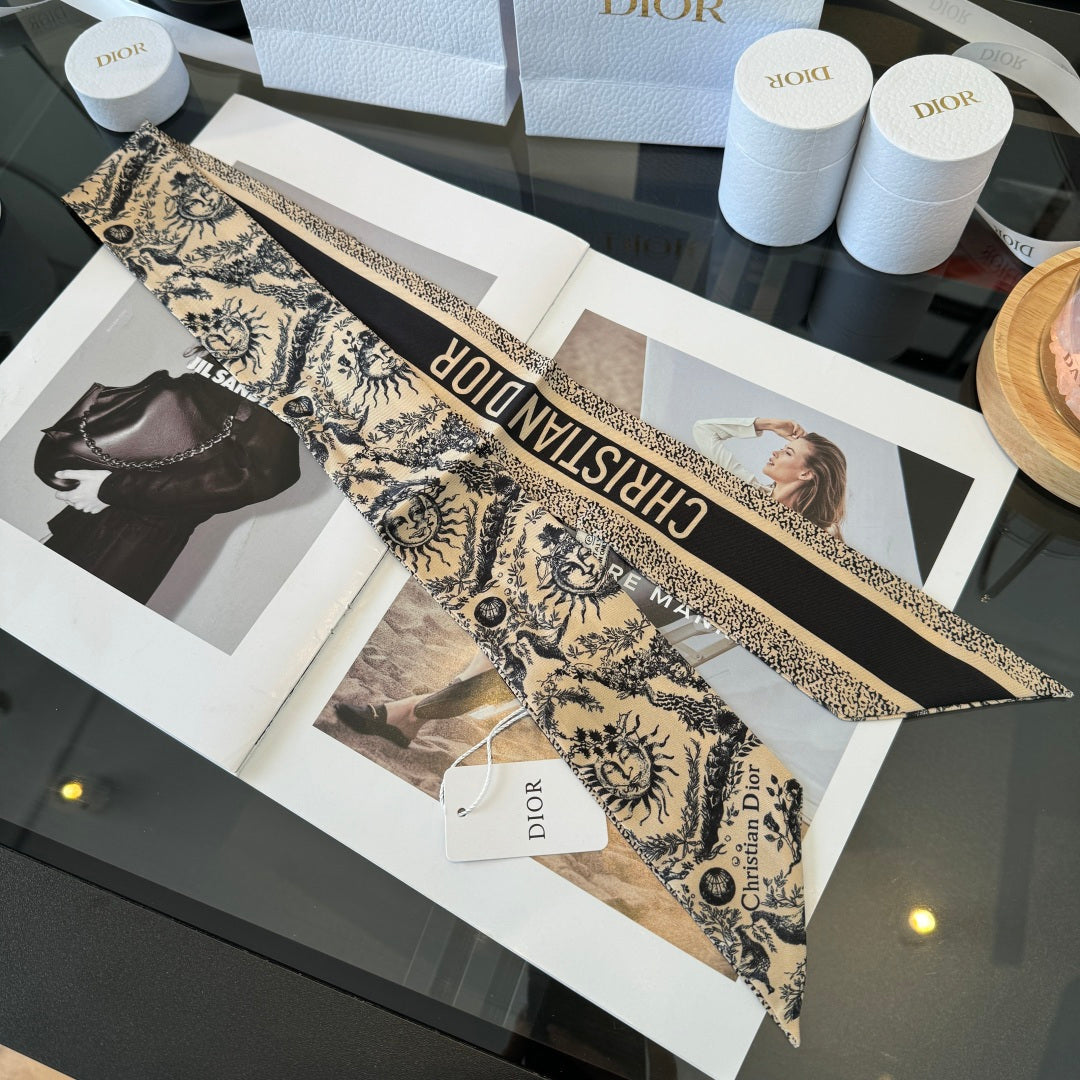 DIOR 26S SCARF 100CM IN SILK 225245