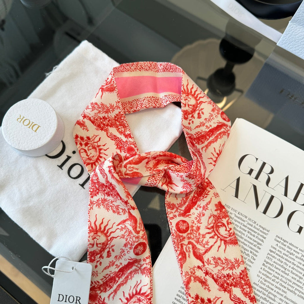 DIOR 26S SCARF 100CM IN SILK 225246