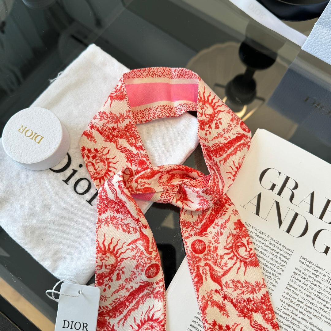 DIOR 26S SCARF 100CM IN SILK 225246