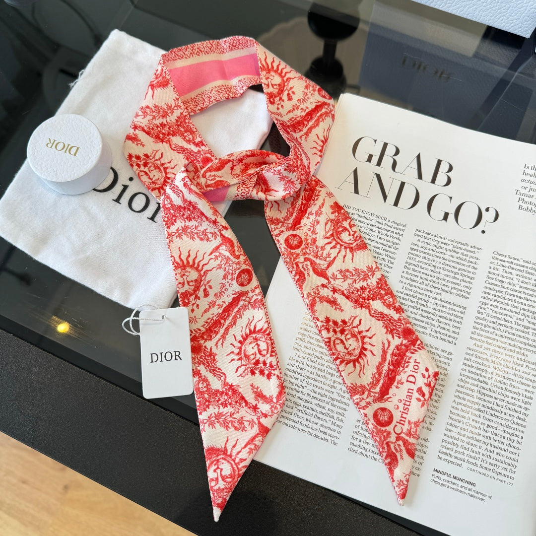 DIOR 26S SCARF 100CM IN SILK 225246
