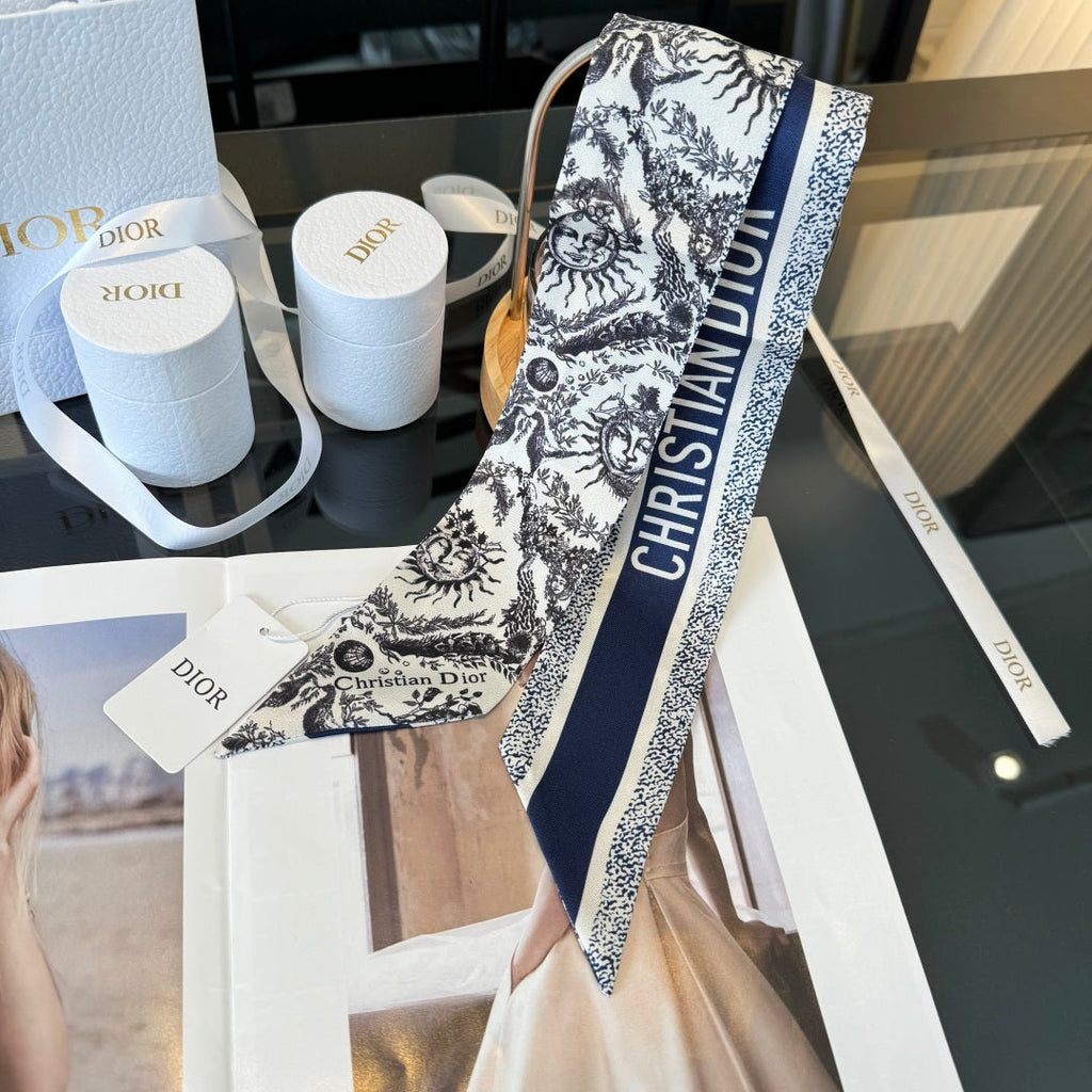 DIOR 26S SCARF 100CM IN SILK 225247