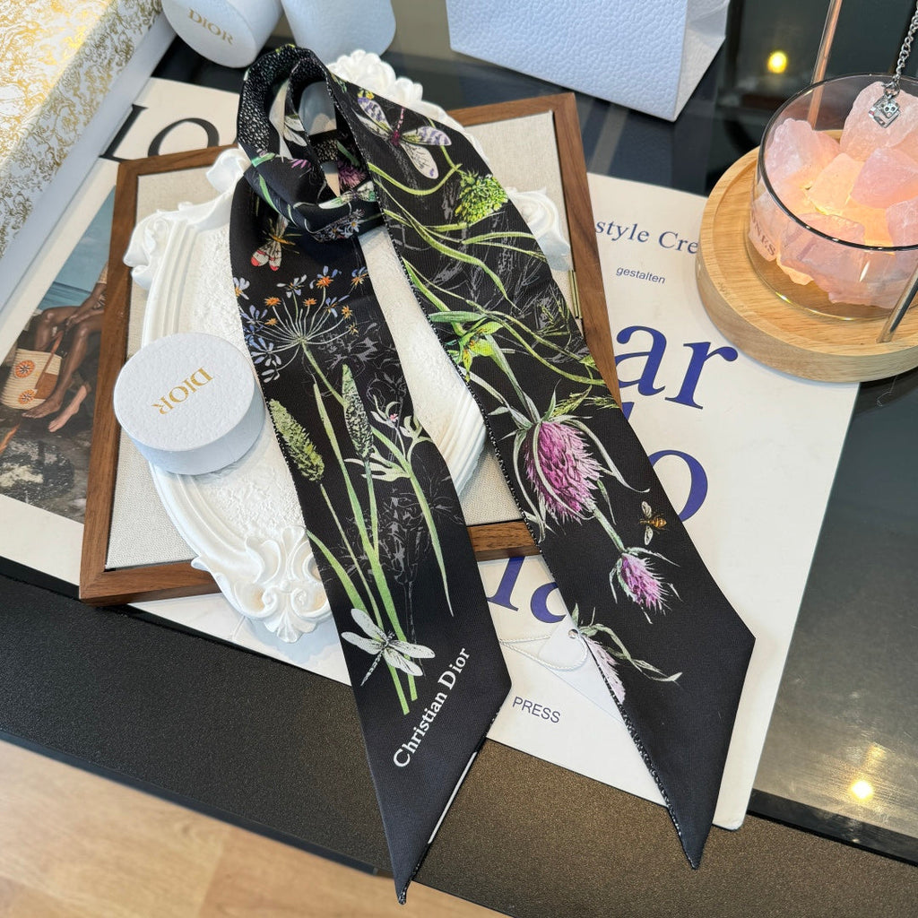 DIOR 26S SCARF 100CM IN SILK 250436