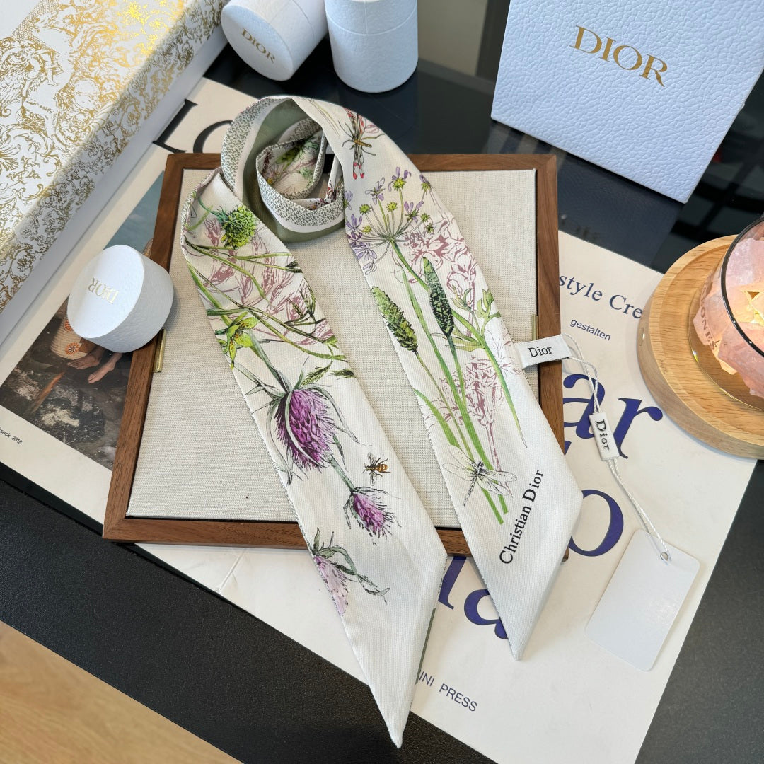 DIOR 26S SCARF 100CM IN SILK 250437