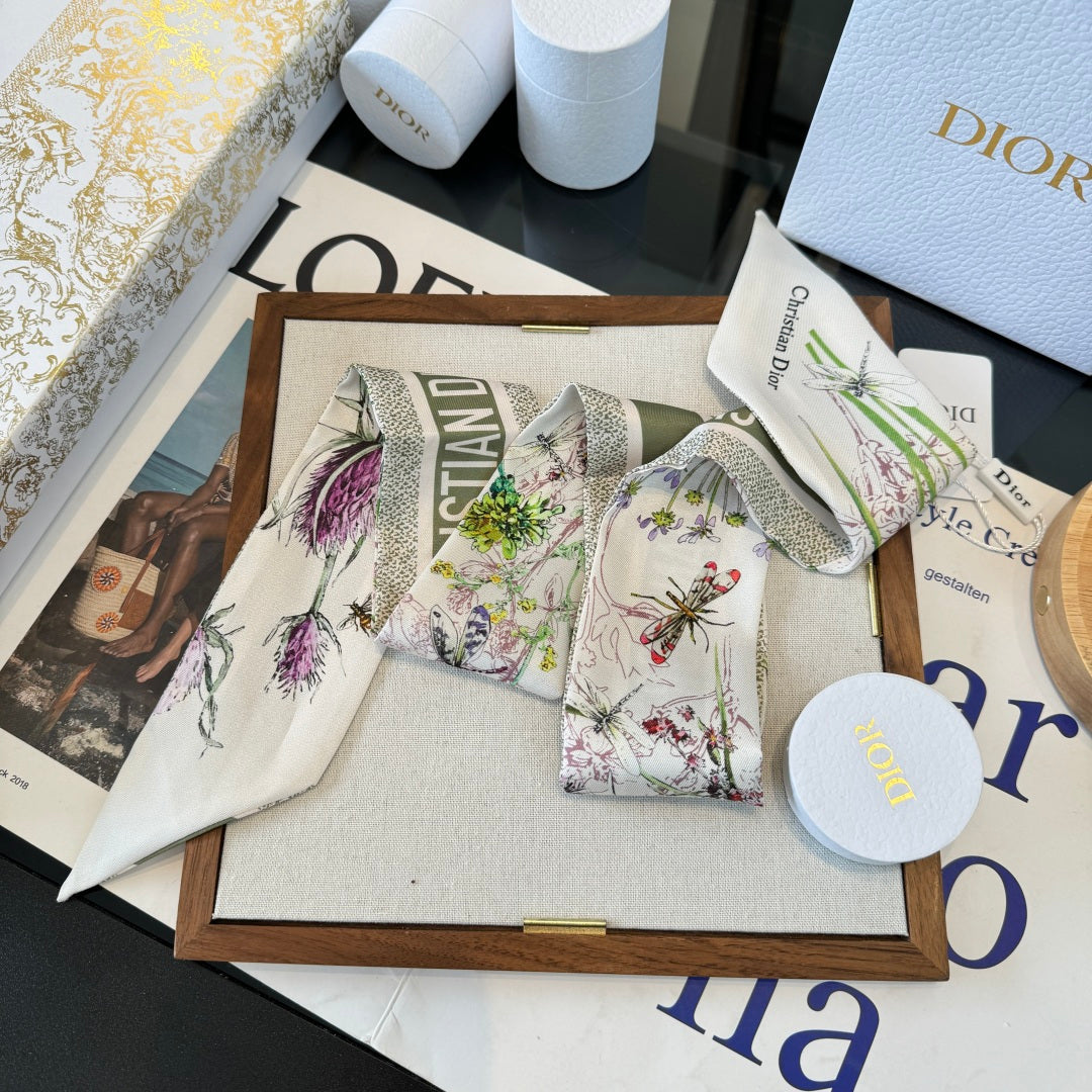 DIOR 26S SCARF 100CM IN SILK 250437