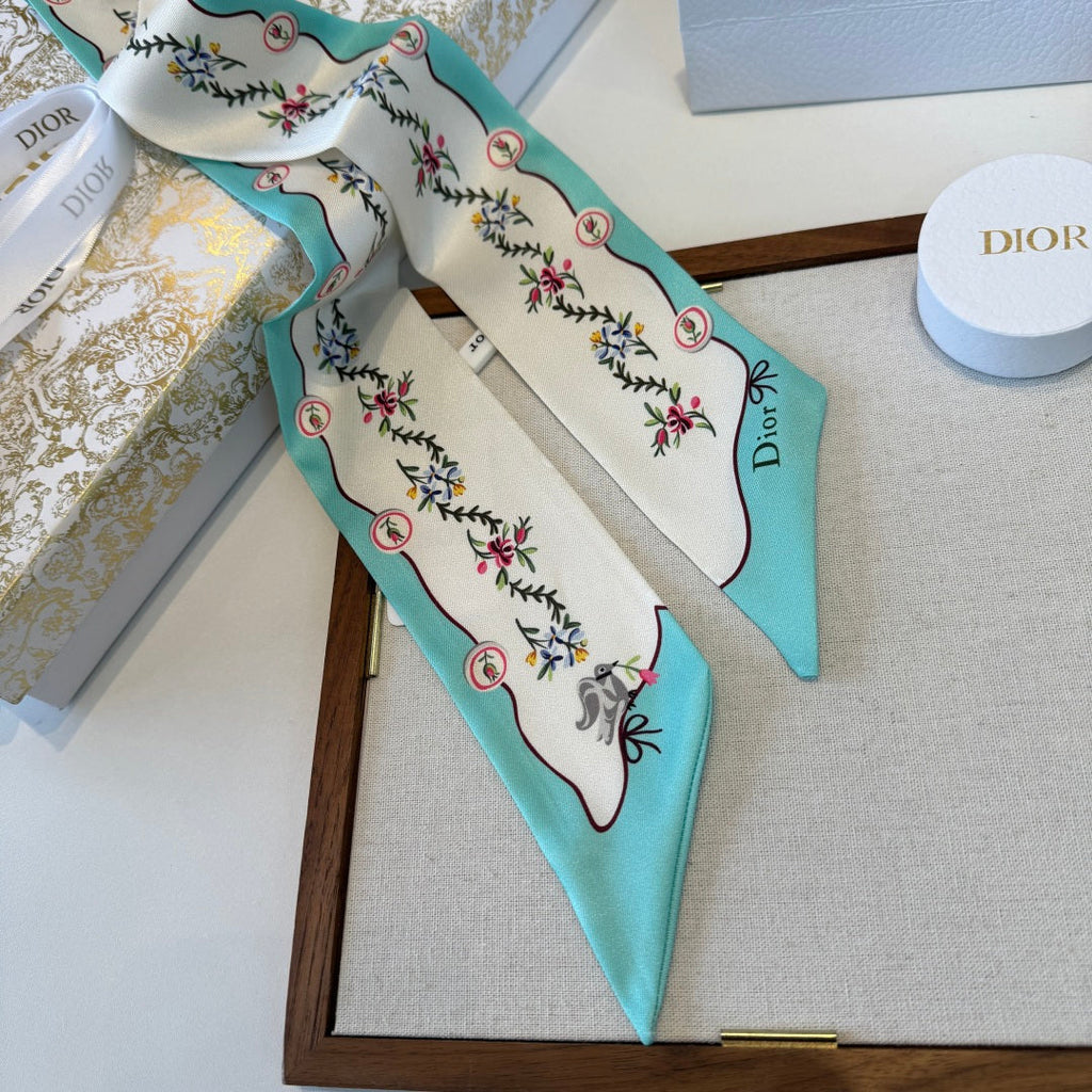 DIOR 26S SCARF 100CM IN SILK 280935