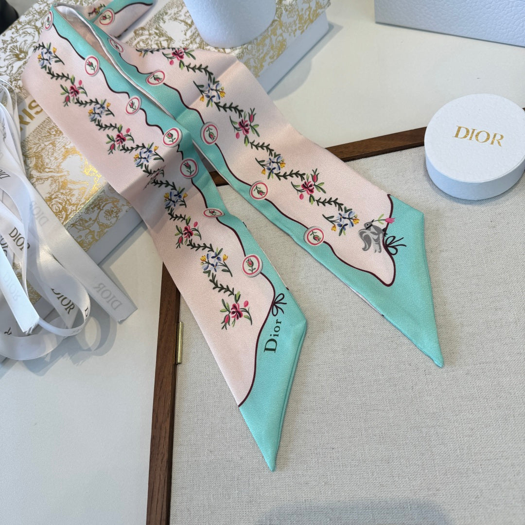 DIOR 26S SCARF 100CM IN SILK 280936