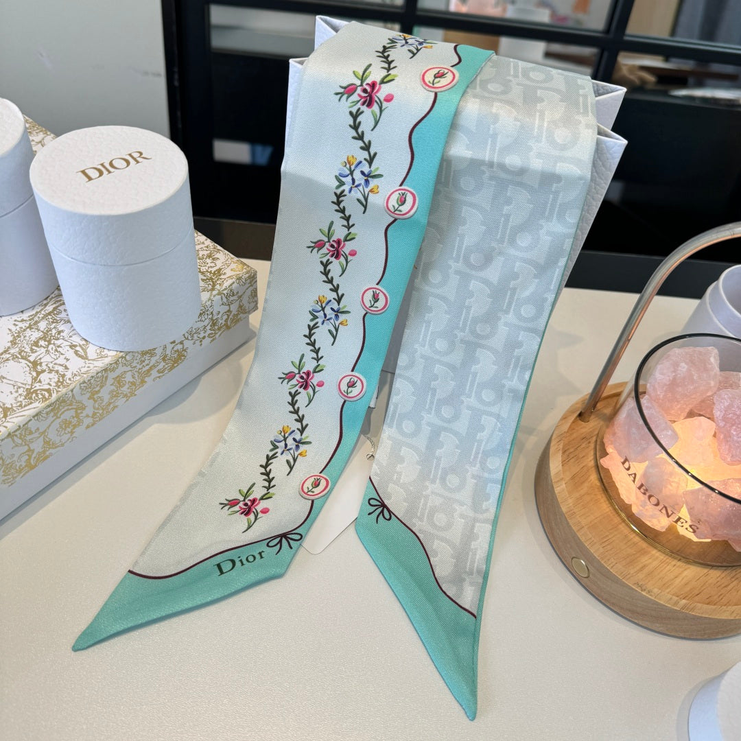 DIOR 26S SCARF 100CM IN SILK 280937