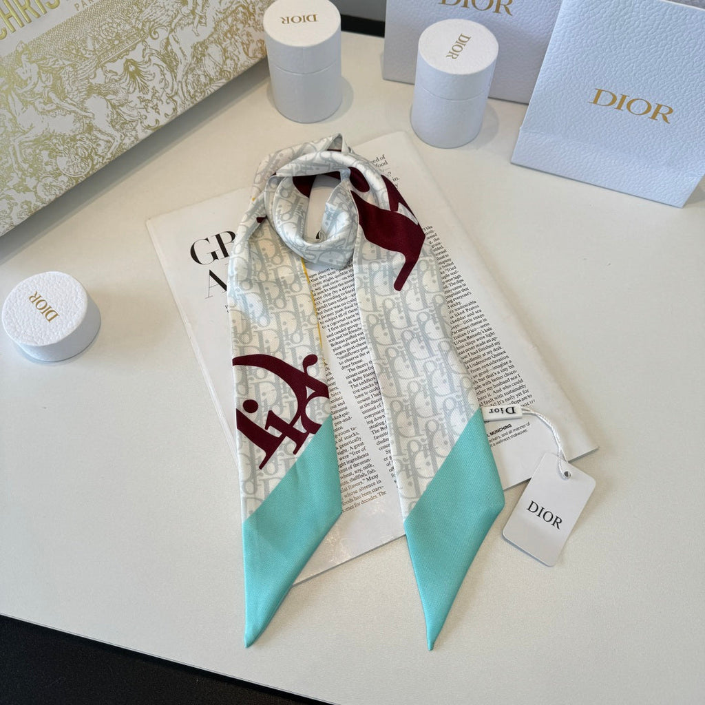 DIOR 26S SCARF 100CM IN SILK 298026
