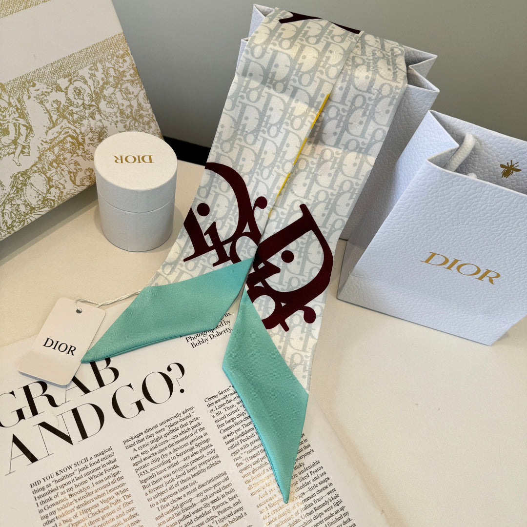 DIOR 26S SCARF 100CM IN SILK 298026