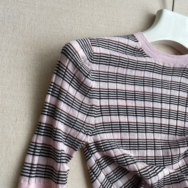 PRADA 26S SHORT-SLEEVE KNIT TOP 1103
