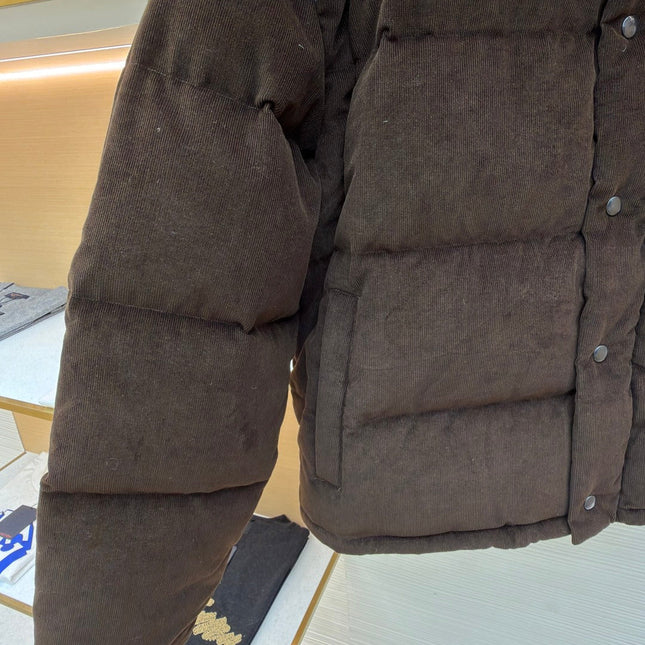 PRADA 25S VELVET PUFFER JACKET 459