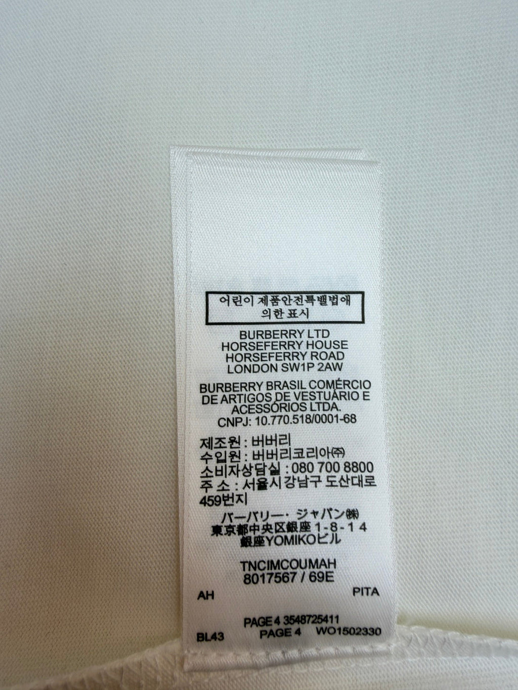 BURBERRY 26S T-SHIRT 416