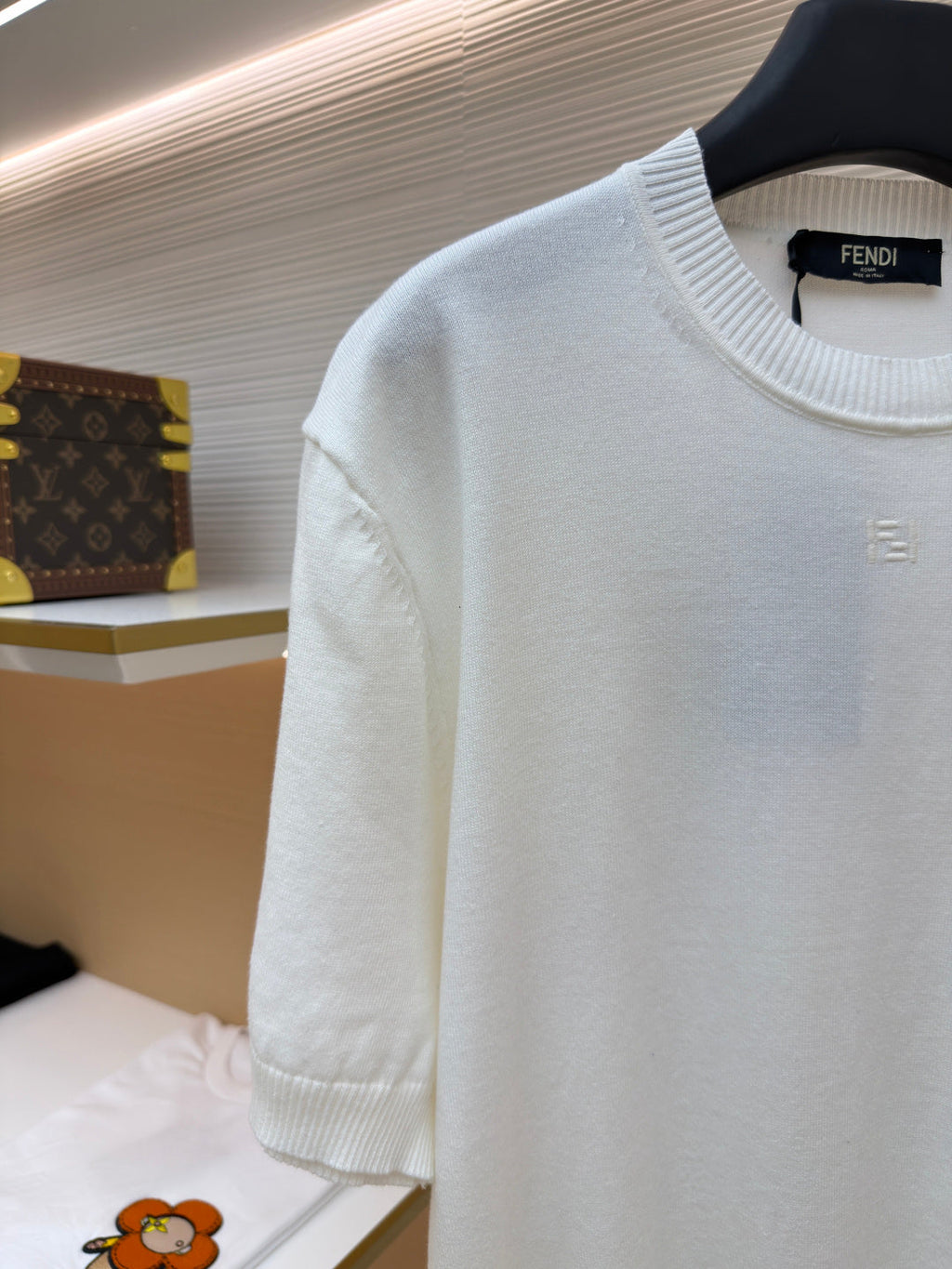FENDI 26S SHORT SLEEVE KNIT 105