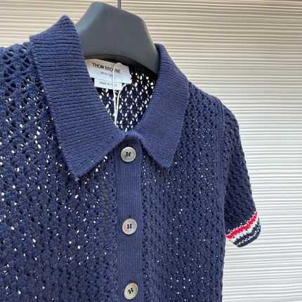 THOM 26S SHORT-SLEEVED KNIT POLO SHIRT STYLE 152