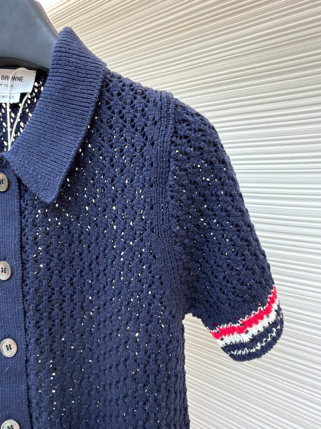 THOM 26S SHORT-SLEEVED KNIT POLO SHIRT STYLE 152