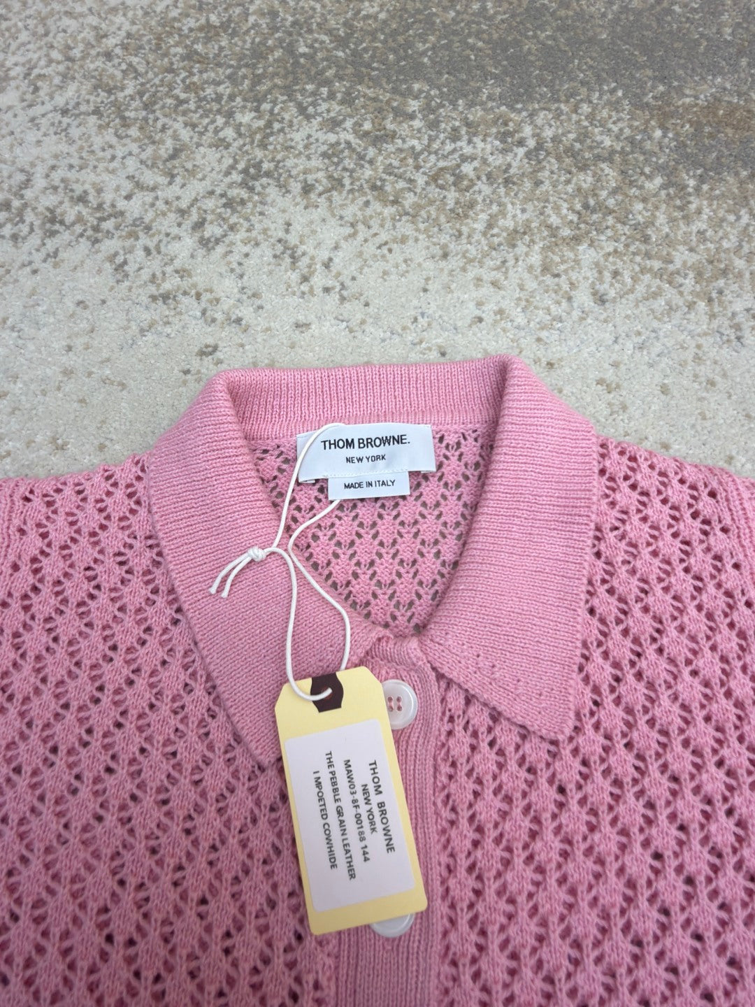 THOM 26S SHORT-SLEEVED KNIT POLO SHIRT STYLE 151