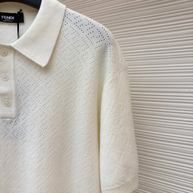 FENDI 26S KNIT POLO SHIRT 028