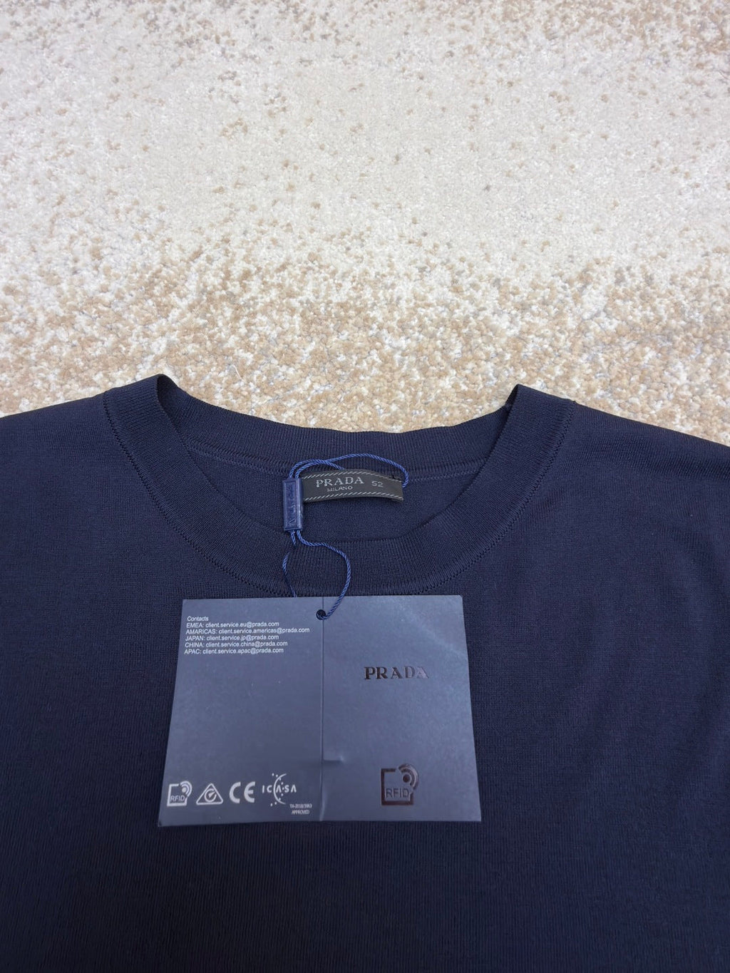 PRADA 26S SHORT-SLEEVED SWEATER STYLE 880