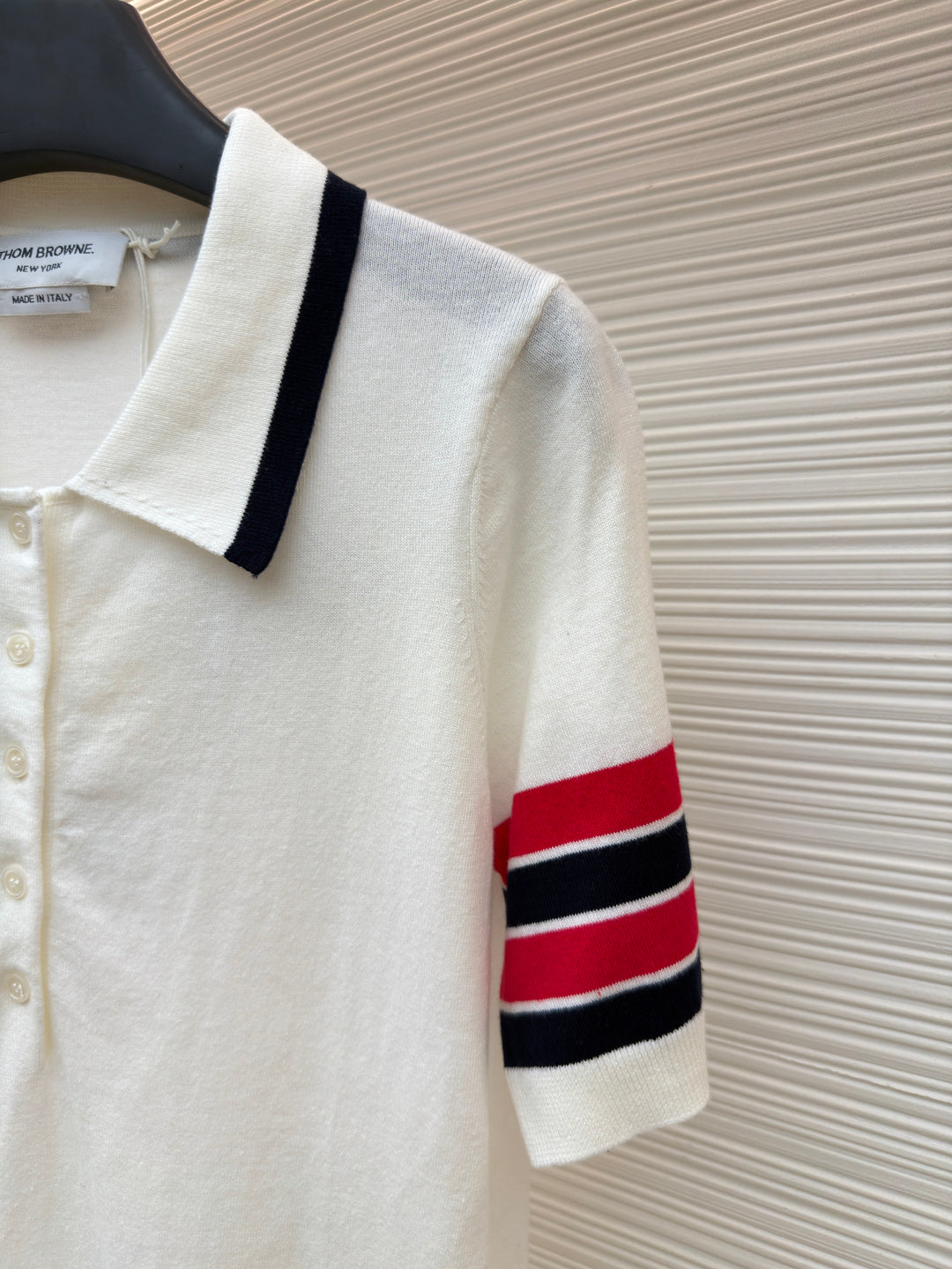 THOM 26S SHORT-SLEEVED KNIT POLO SHIRT STYLE 150