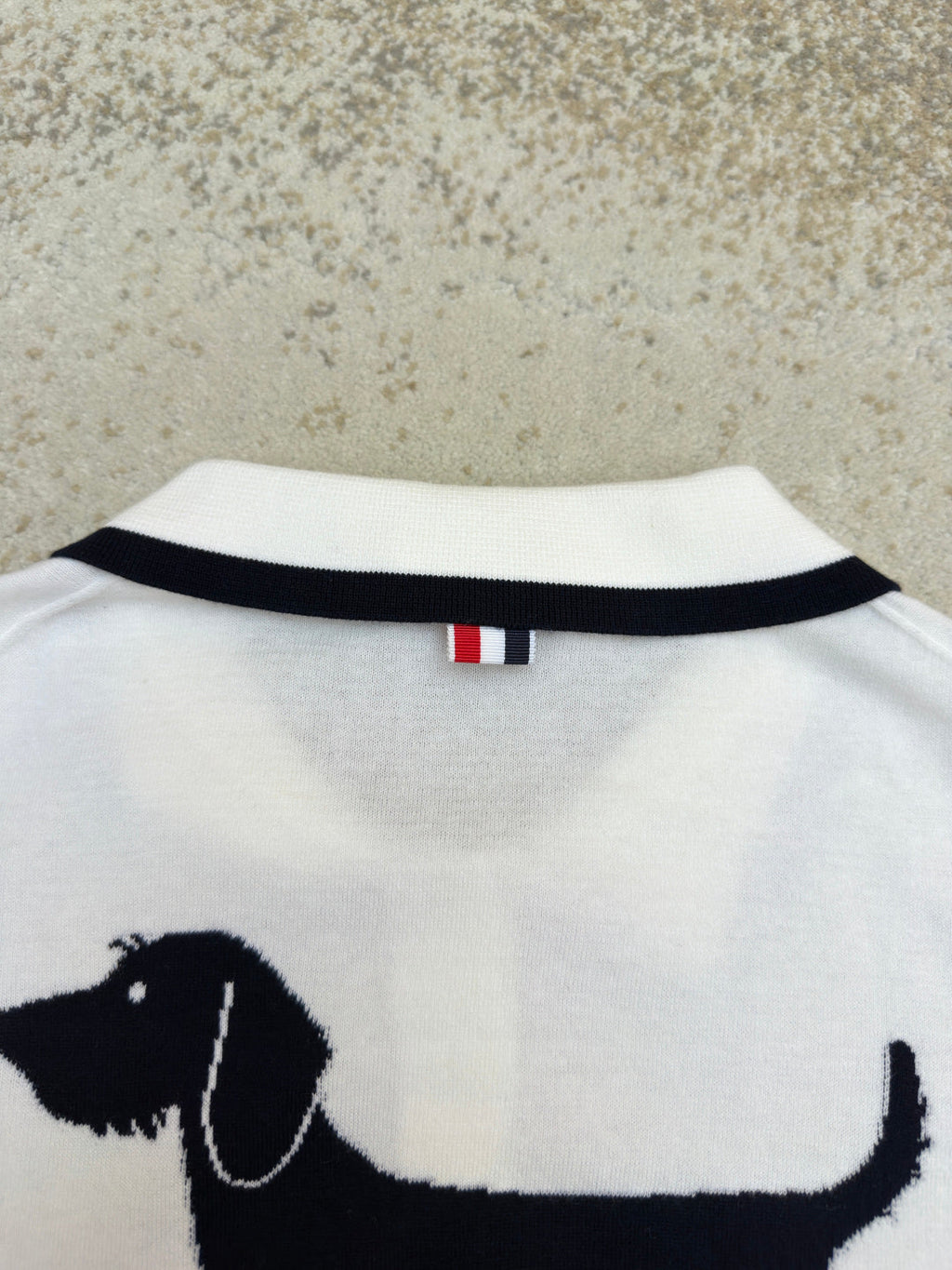 THOM 26S SHORT-SLEEVED KNIT POLO SHIRT STYLE 150