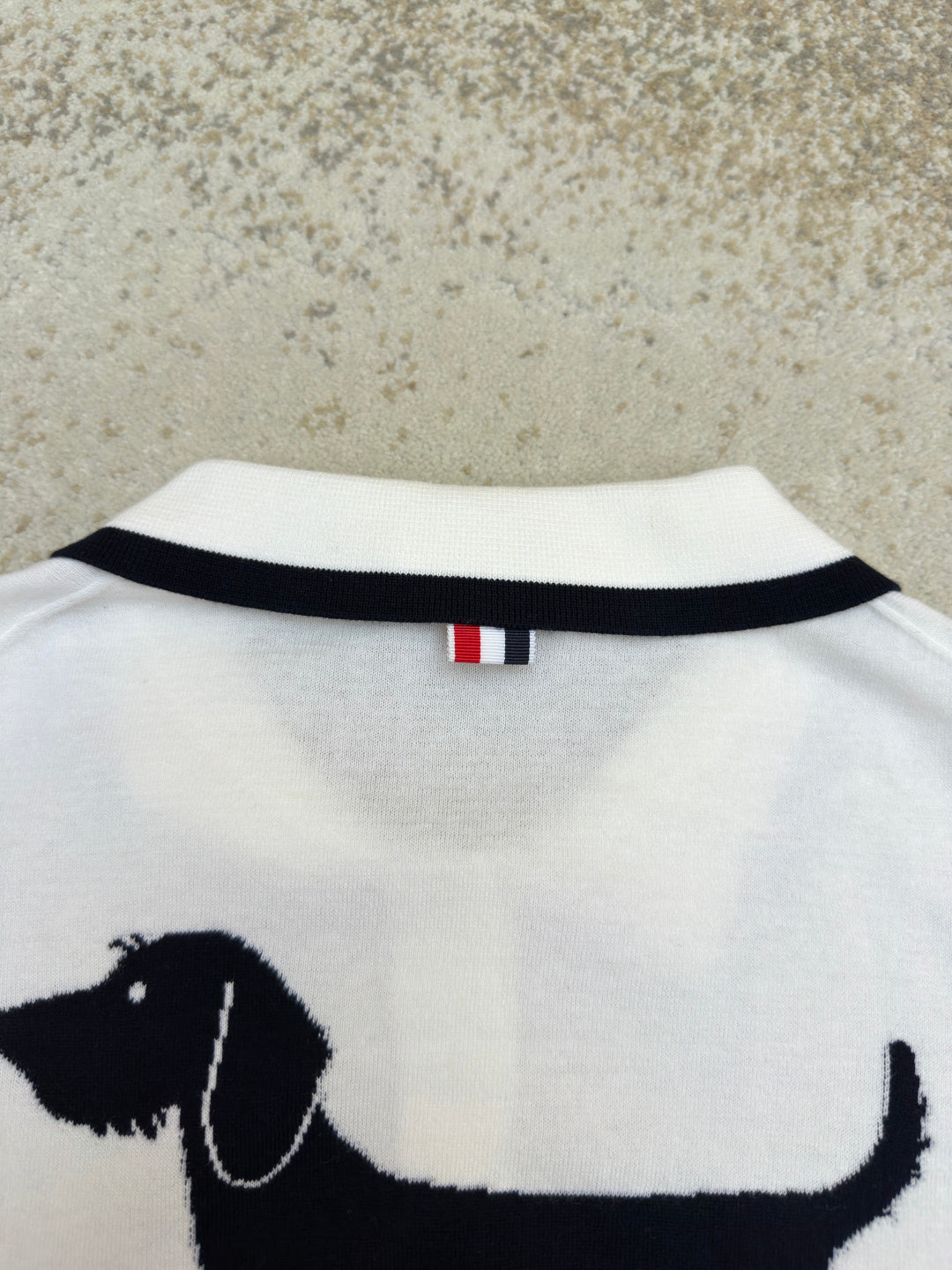 THOM 26S SHORT-SLEEVED KNIT POLO SHIRT STYLE 150