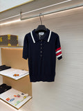 THOM 26S SHORT-SLEEVED KNIT POLO SHIRT STYLE 149