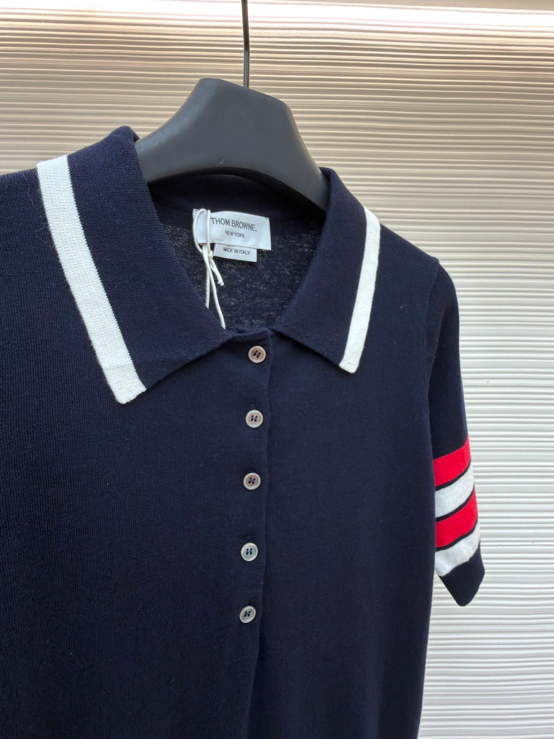 THOM 26S SHORT-SLEEVED KNIT POLO SHIRT STYLE 149