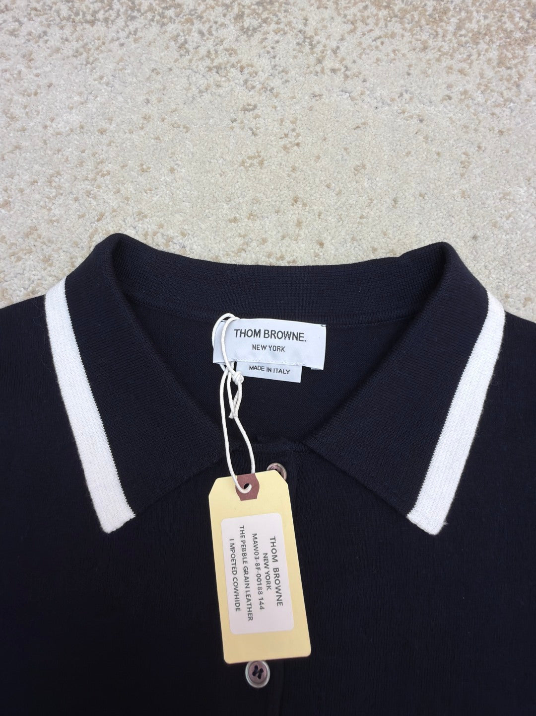 THOM 26S SHORT-SLEEVED KNIT POLO SHIRT STYLE 149